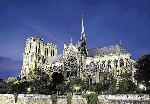 FLIGHTS OF FANCY: Notre Dame sits on an island in the Seine
