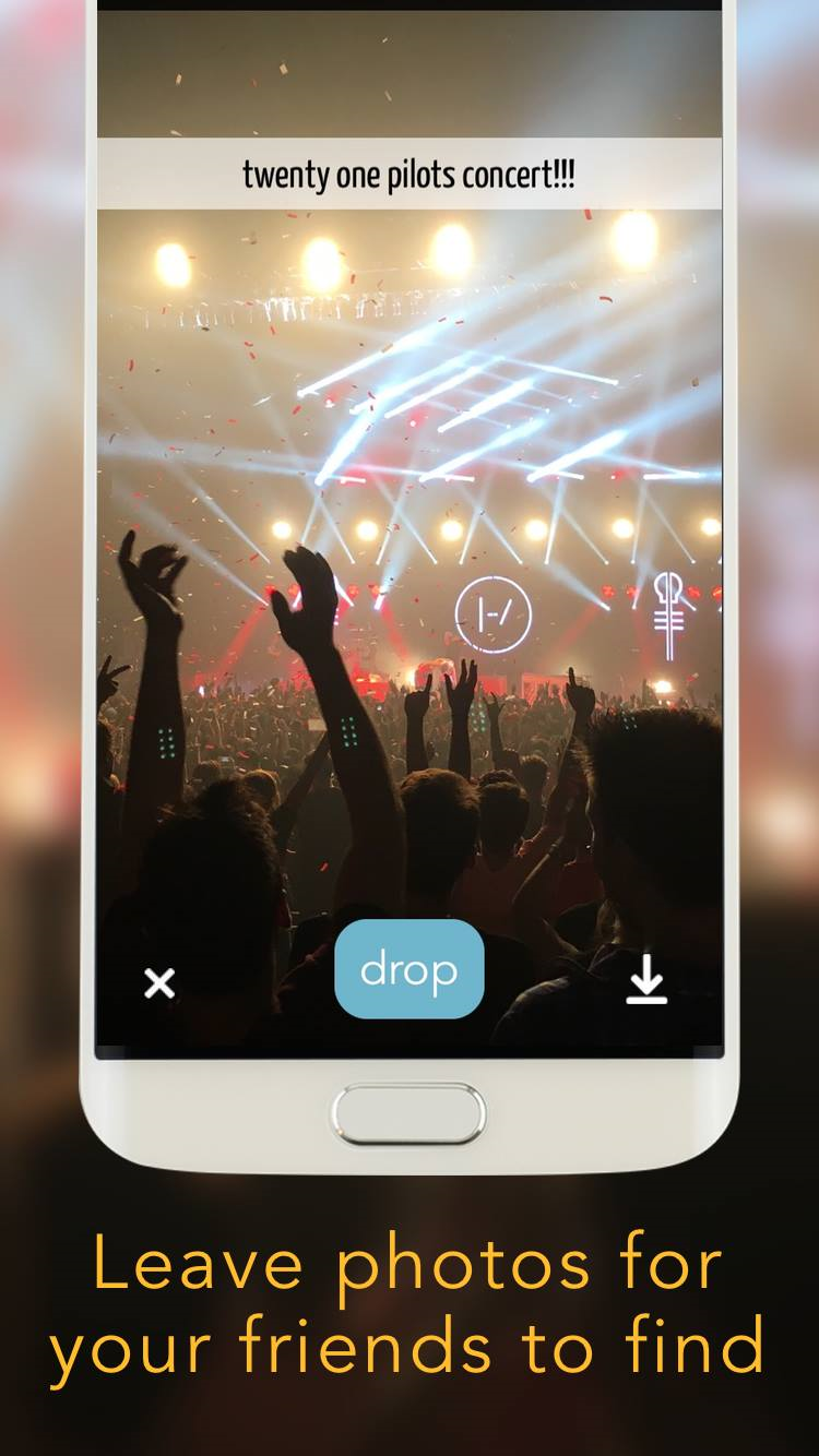 Android application Dropspot screenshort