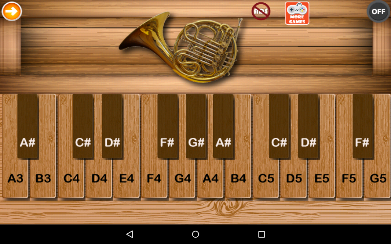 Android application Professional French Horn screenshort