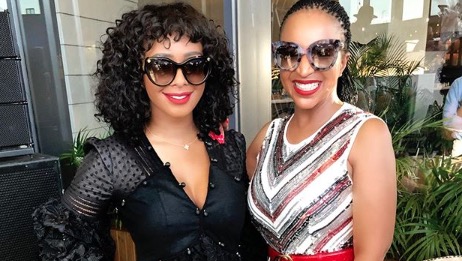 Boity and her mom.