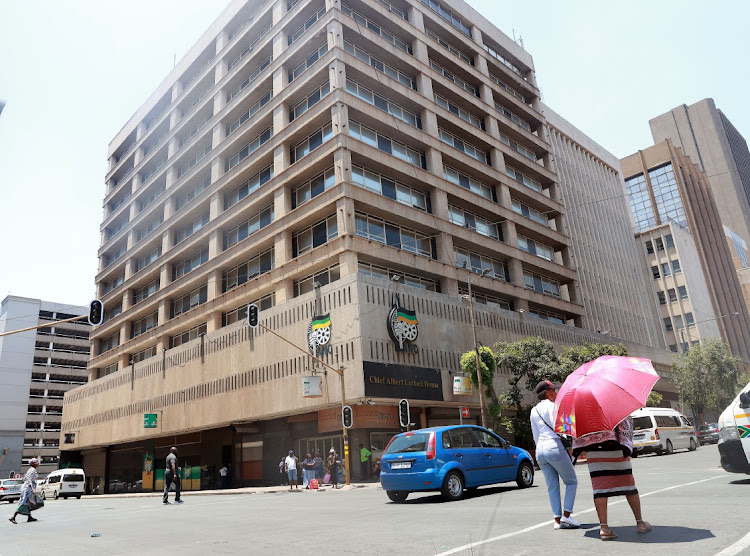 The ANC's headquarters in Johannesburg was a hive of activity on Monday when the Sheriff of the court arrived to attach movable property to pay the party’s debts.