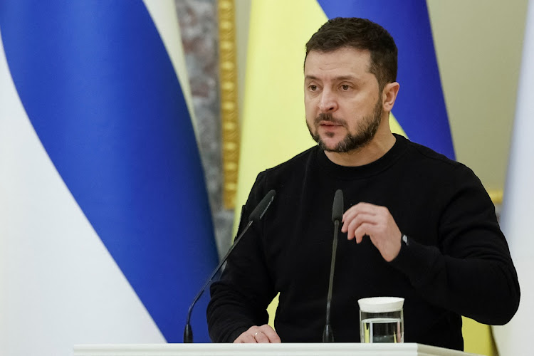 Ukraine President Volodymyr Zelensky in Kyiv, Ukraine, January 24 2023. Picture: VALENTYN OGIRENKO/REUTERS