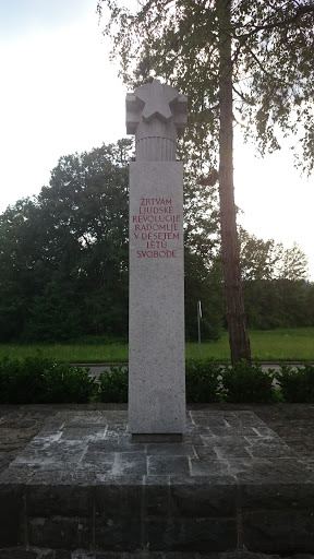 Monument at House of Culture Radomlje