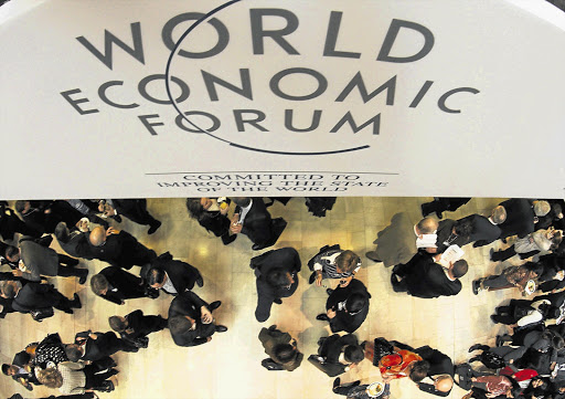 Visitors at the World Economic Forum in Davos, Switzerland, this week PICTURE: REUTERS