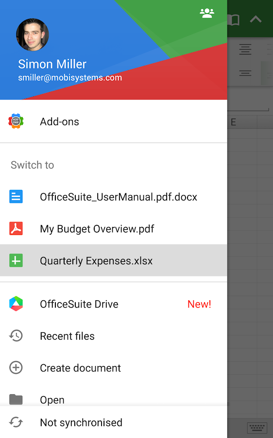    OfficeSuite Pro + PDF- screenshot  