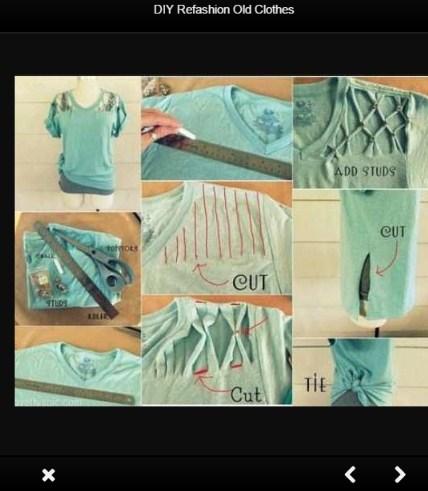 Android application DIY Refashion Old Clothes screenshort