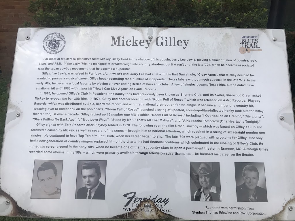 Read The Plaque Mickey Gilley