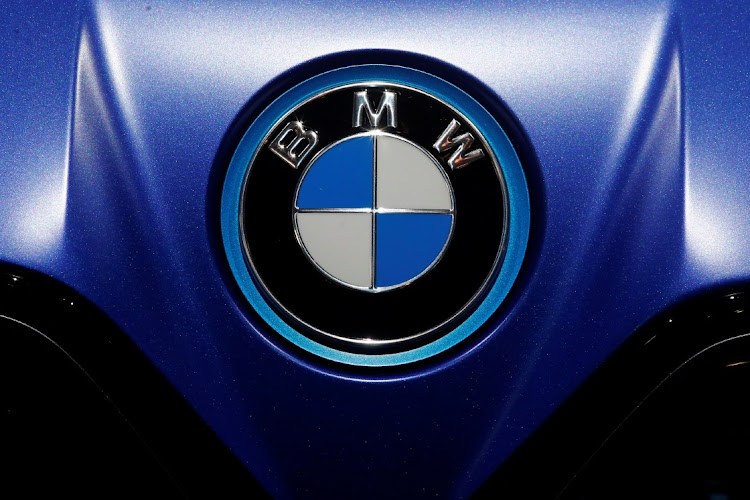 FILE PHOTO: BMW logo is seen during Munich Auto Show, IAA Mobility 2021 in Munich, Germany, September 8, 2021. REUTERS/WOLFGANG RATTAY/FILE PHOTO