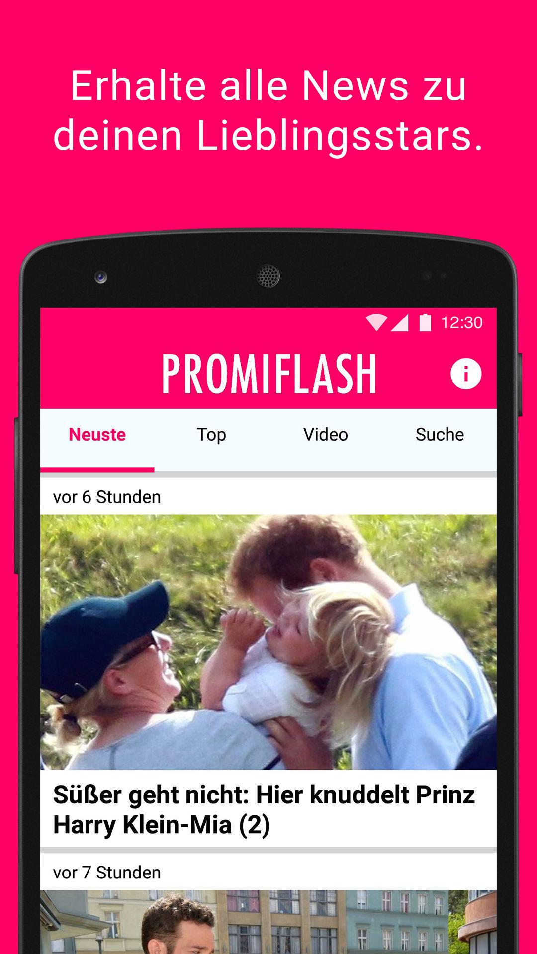 Android application Promiflash News screenshort
