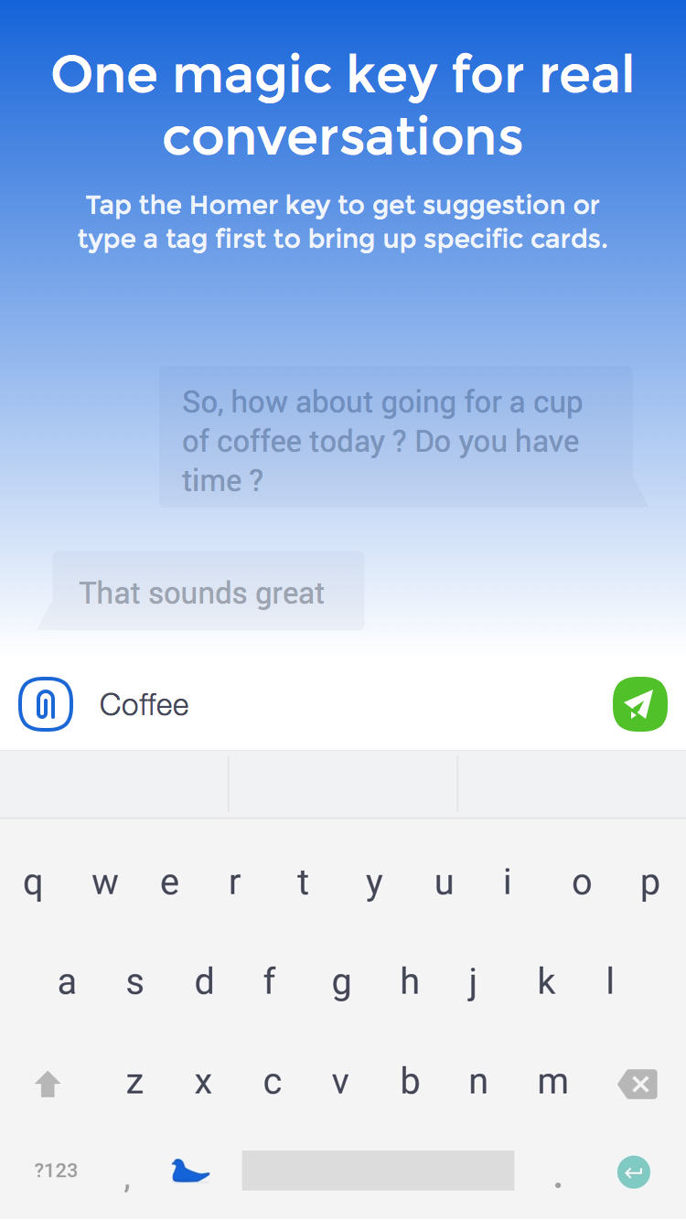 Android application Homer Keyboard screenshort