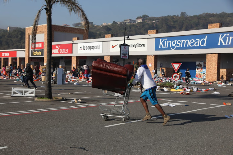 Destruction and looting took place across KwaZulu-Natal last month. File image