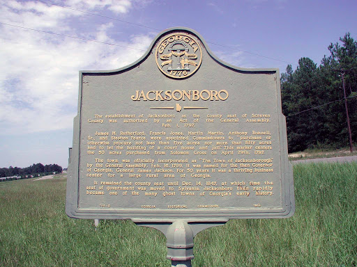 The establishment of Jacksonboro as the county seat of Screven County was authorized by an Act of the General Assembly, Feb. 1, 1797. James H. Rutherford, Francis Jones, Martin Martin, Anthony...
