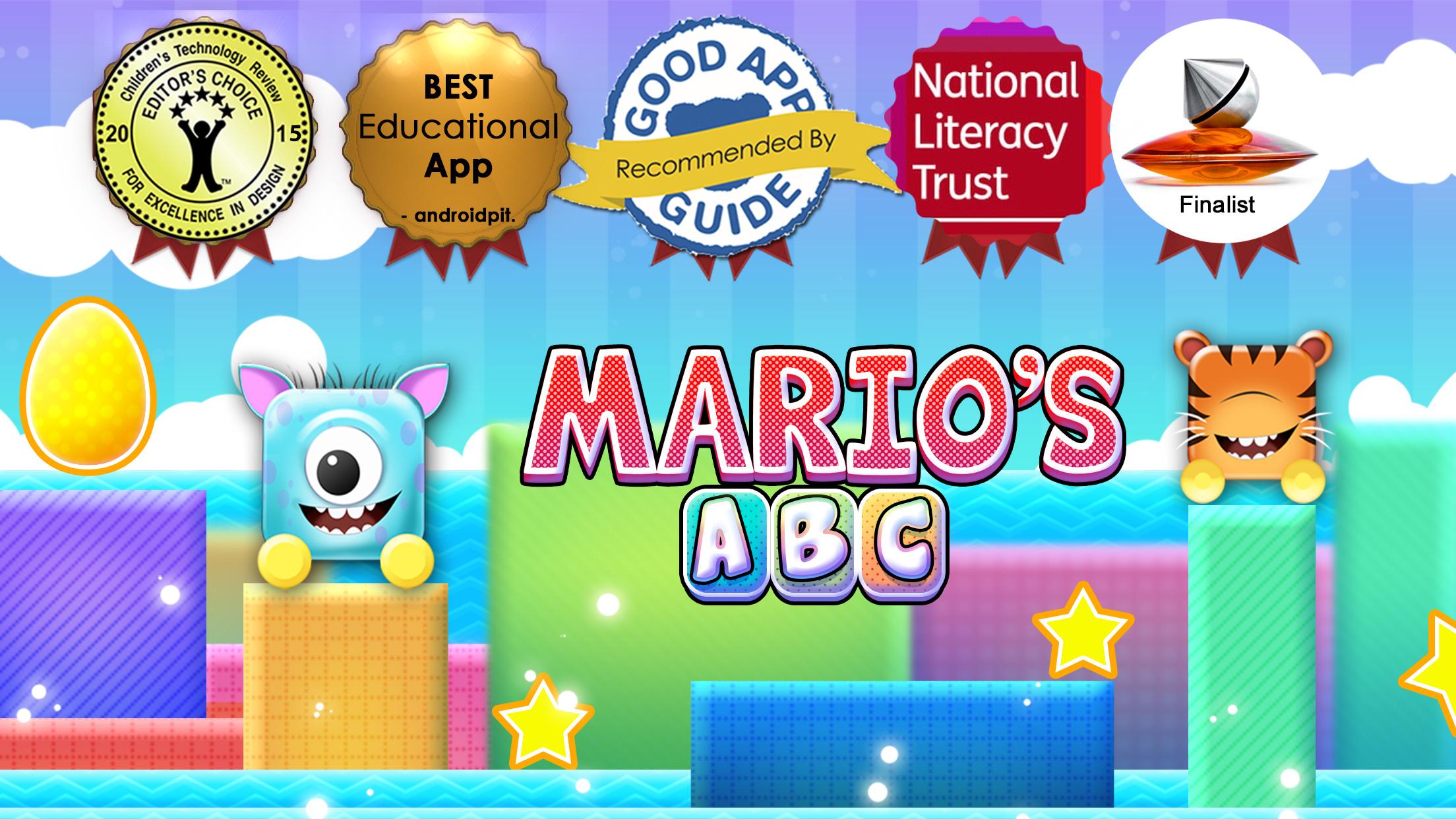 Android application Learn to read Marios Alphabet screenshort