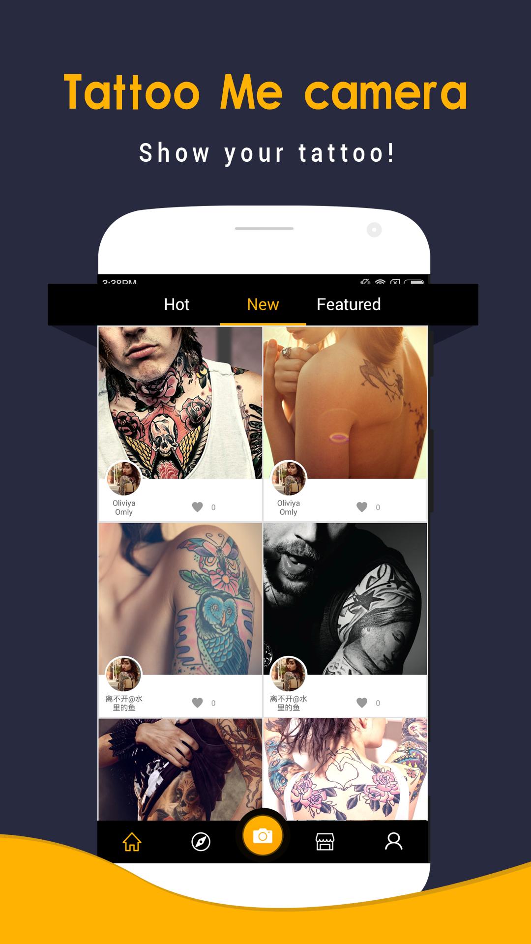 Android application Tattoo Me Camera- Tattoo Photo screenshort
