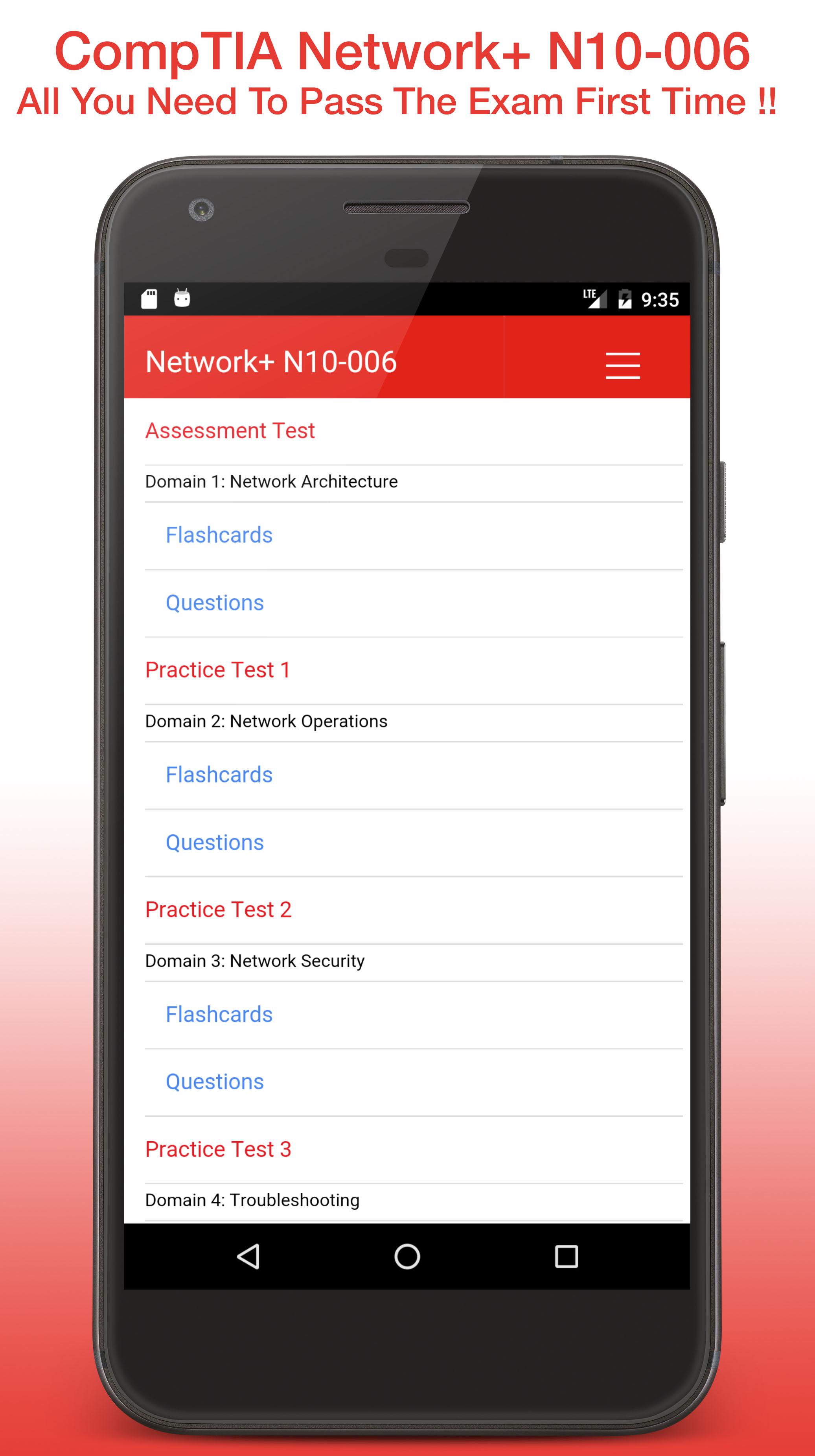 Android application CompTIA Network+ N10-006 Prep screenshort