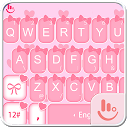 ダウンロード Cute Pink Bow Keyboard Theme をインストールする 最新 APK ダウンローダ