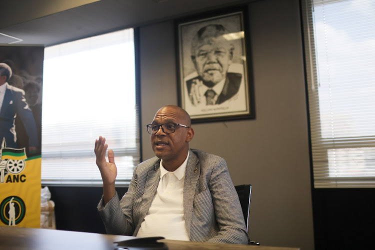 ANC national spokesperson Pule Mabe talks to the Sunday Times on September 21 2022 at his office in Luthuli house, Johannesburg.