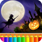 Halloween Drawing for kids Apk