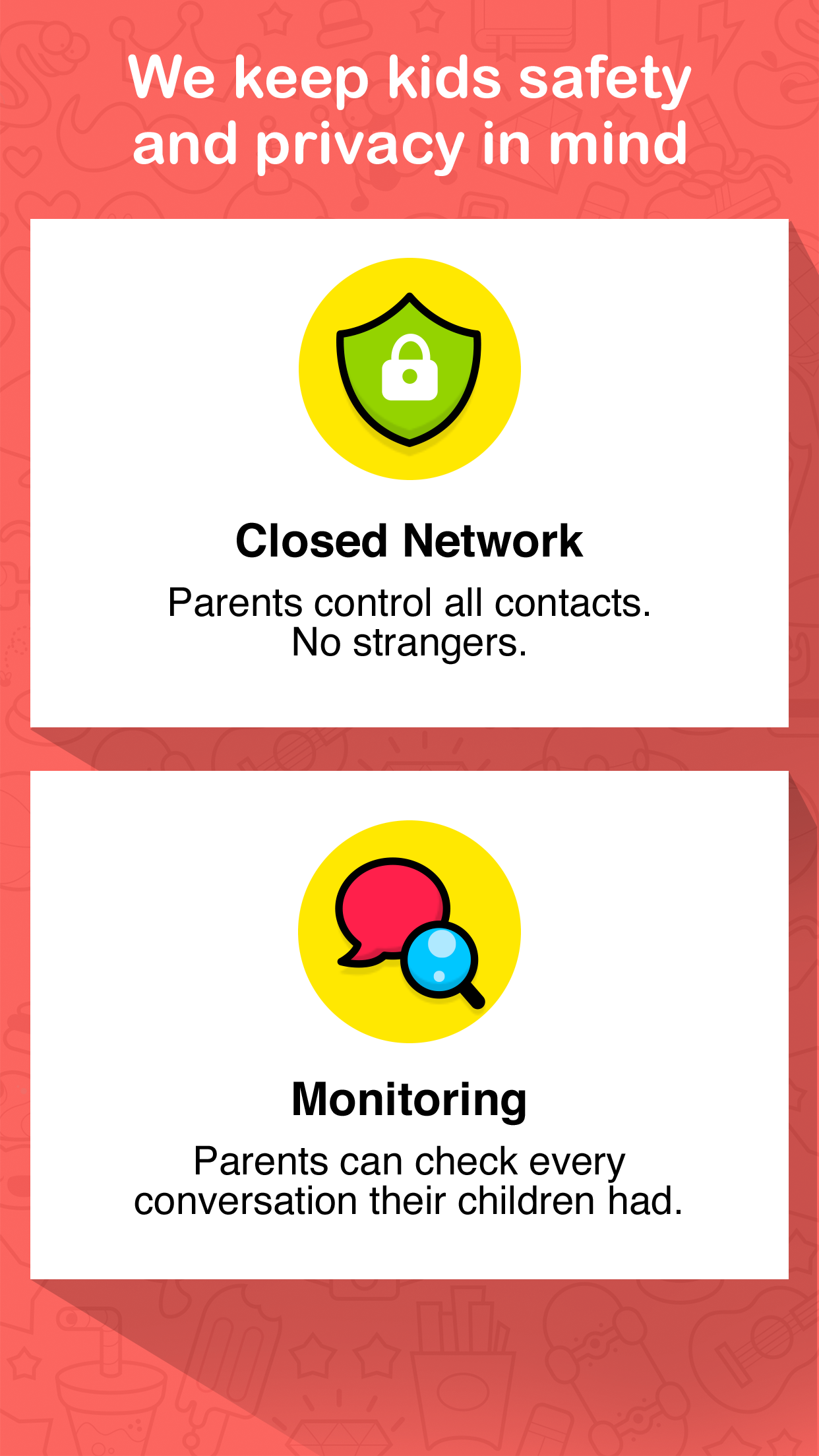 Android application PlayKids Talk Messenger 4 Kids screenshort