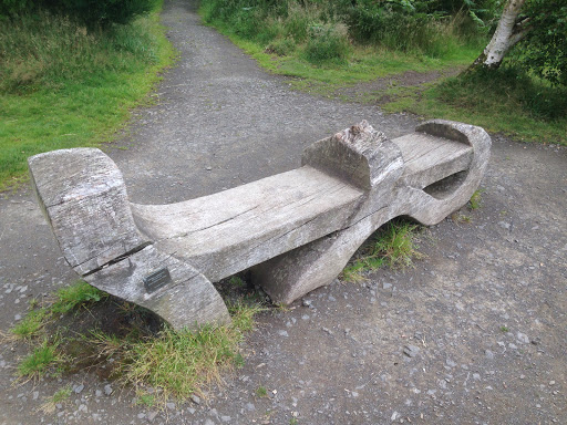 Carved Memorial Bench