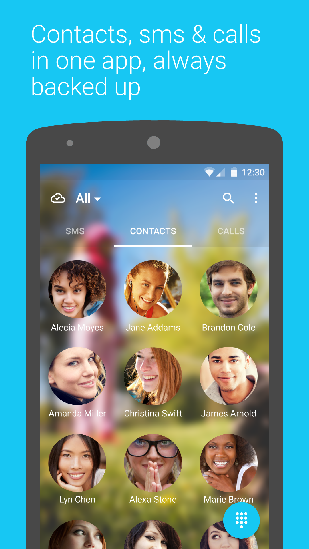 Android application Contacts+ screenshort