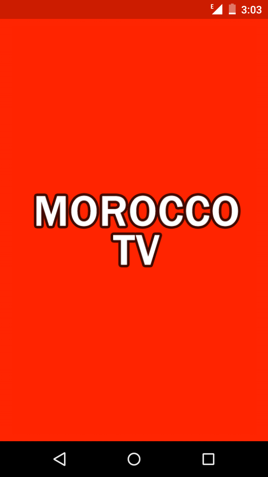 Android application LIVE MOROCCO TV screenshort