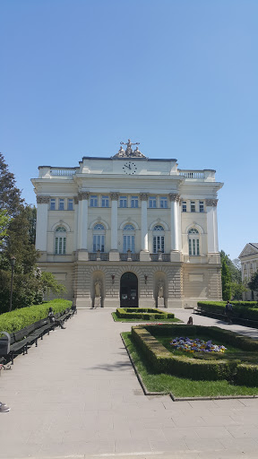 Front of former University Lib