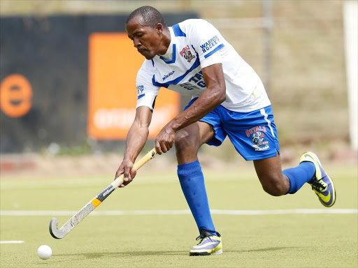 Said Okwemba in charge against Sikh during their Kenya Hockey Union League match at City Park Stadium Nairobi on July 12, 2015.Butali won 3-0. Photo/Mohammed Amin/www.pic-centre.com. (KENYA)