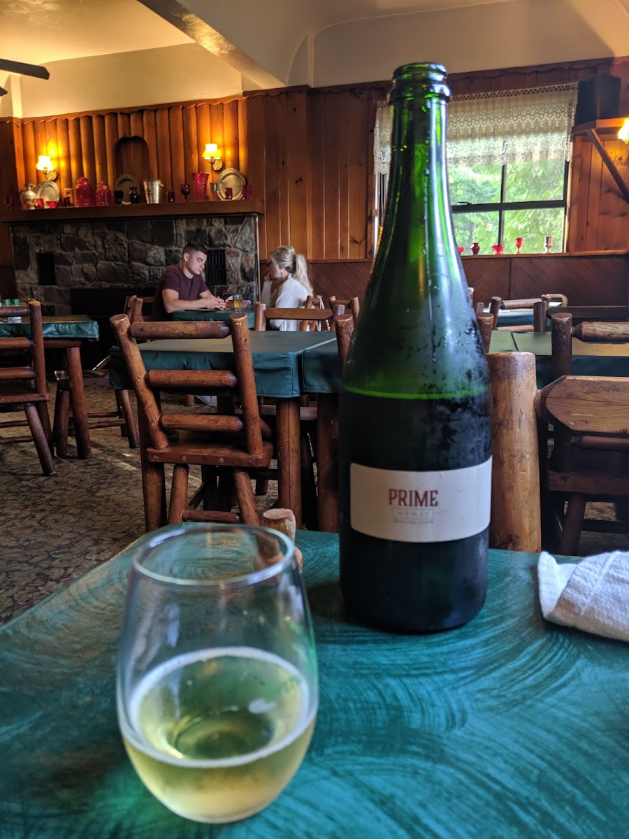 The owner had a wonderful bottle of cider from a local winery. They also had Angry Orchard & another sweeter cider. They may be expansing to carry some local ciders as well.