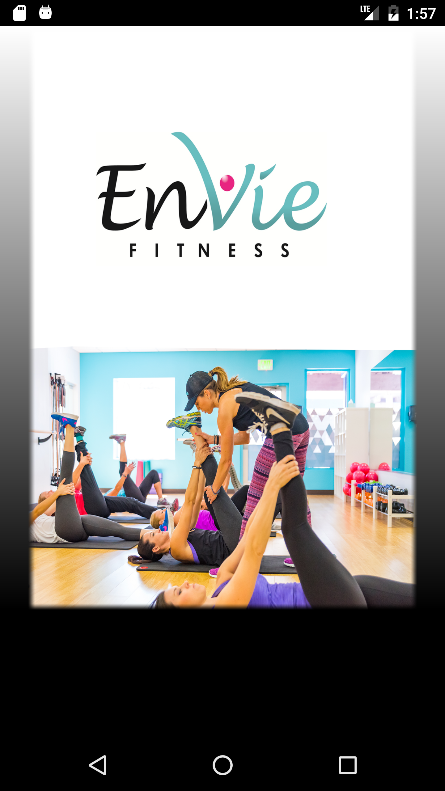 Android application EnVie Fitness screenshort