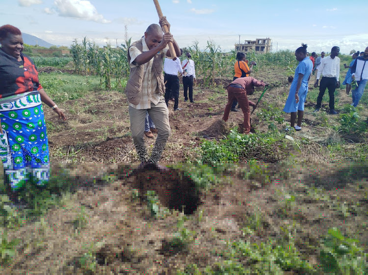 Tree planting exercise at Gambela was presided by the PS Ministry of Defence and Deputy CDF and Kenya Forest Service team where 3,000 trees were planted on May 10, 2024.