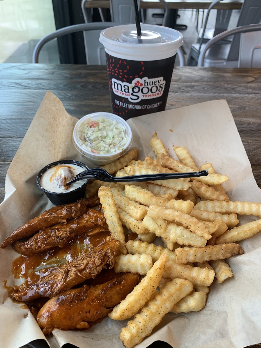 Gluten-Free Fries at Huey Magoo's Chicken Tenders