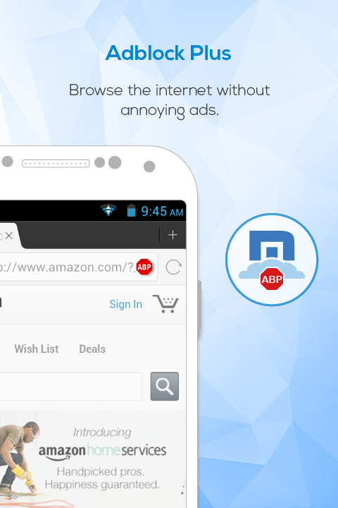 Android application Maxthon browser screenshort