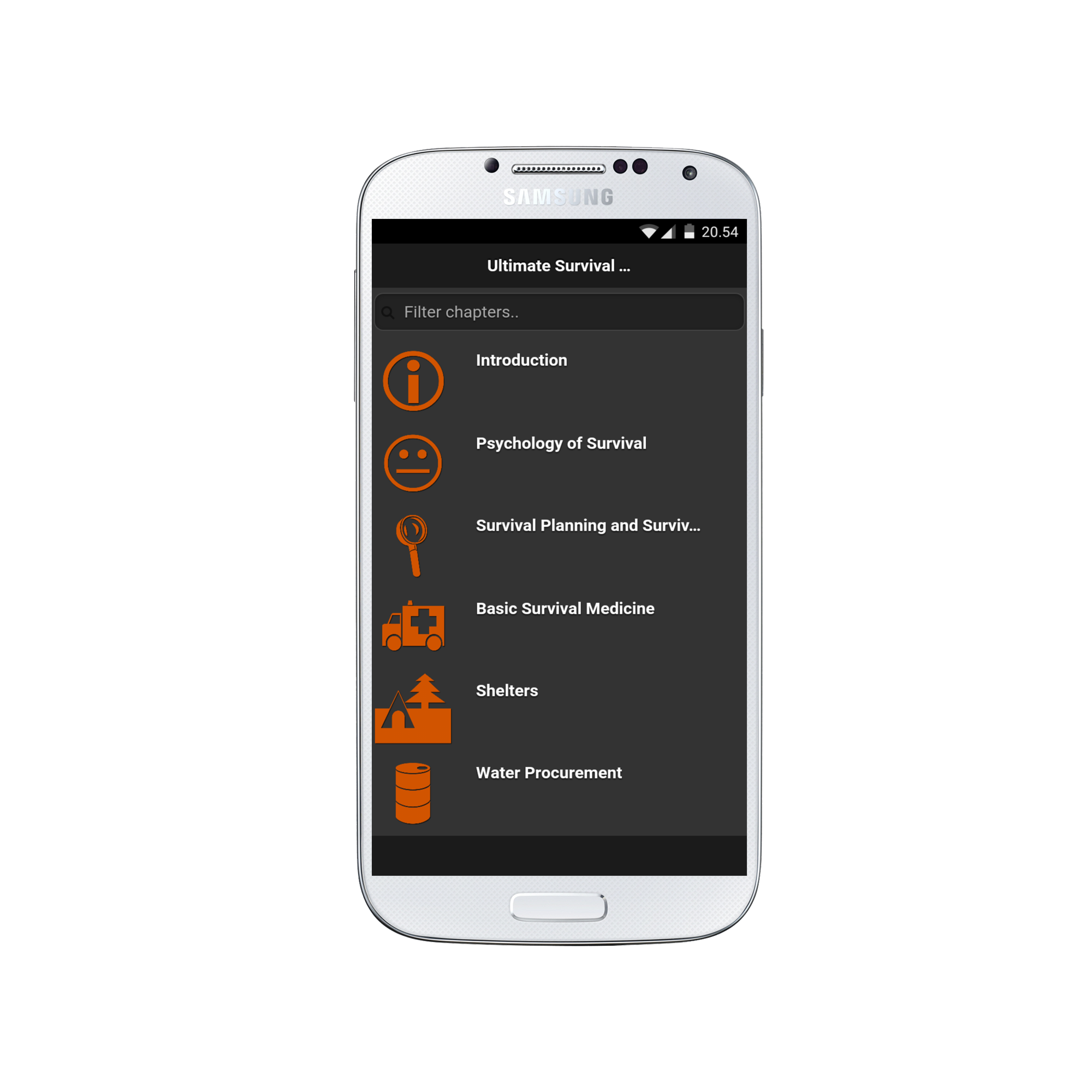 Android application Ultimate Survival Manual screenshort