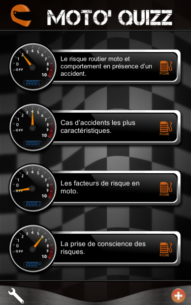 Android application MotoQuizz: Le Permis Moto screenshort
