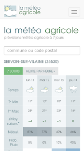 La Météo Agricole screenshot for Android