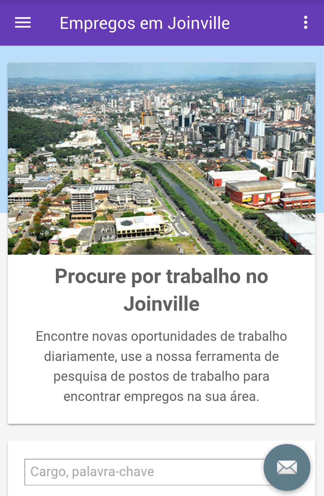 Android application Empregos em Joinville, Brasil screenshort