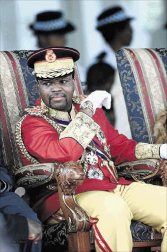 tyrant? King Mswati III is at the centre of controversy involving Pirates' and Chiefs' involvement in a tournament this month in Swaziland. Lobby groups are protesting against the teams' taking part in the tournament PHOTO: VELI NHLAPO