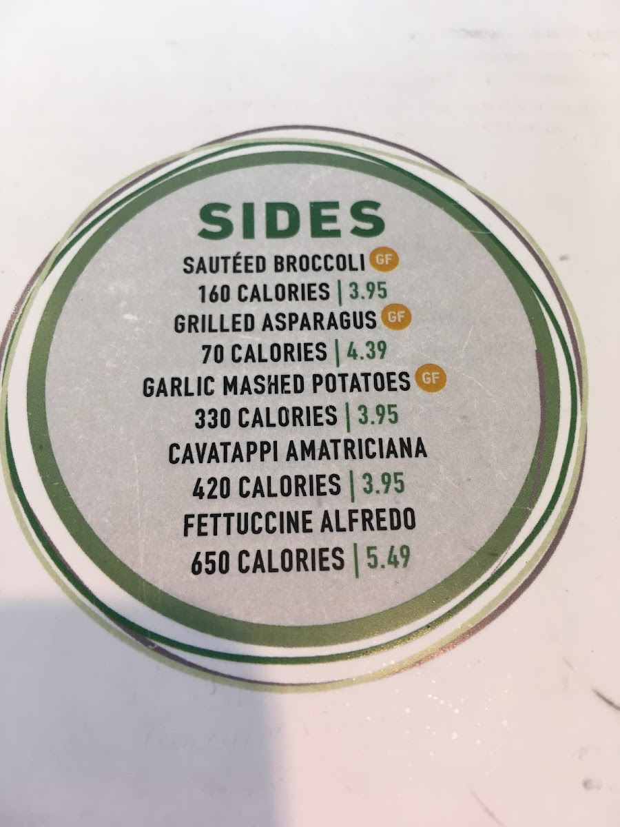 Gluten free sides