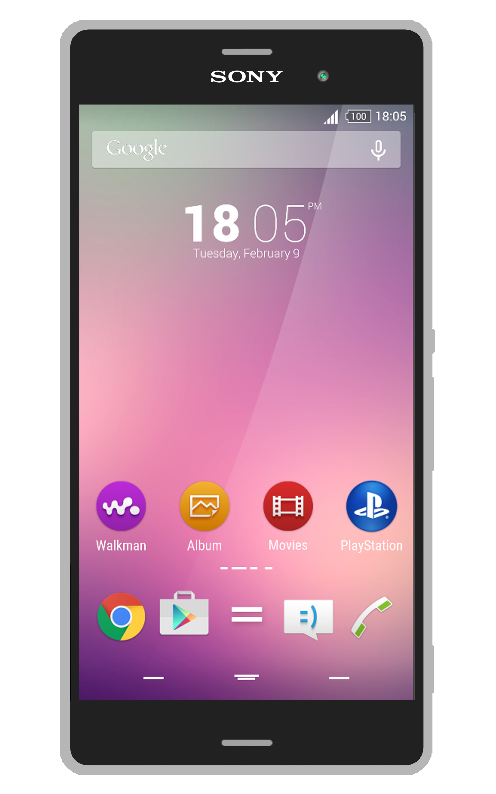 Android application Xperia™ Theme - Simple Lines screenshort