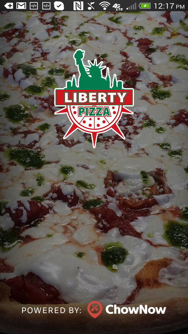 Android application Liberty Pizza To Go screenshort