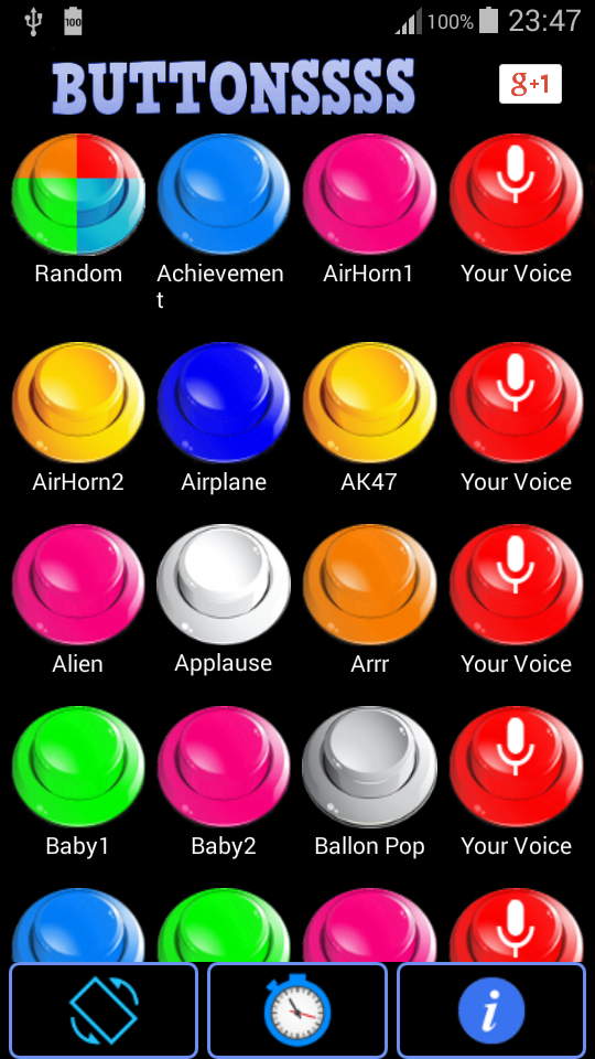 Android application Instant Buttons Voice Recorder screenshort