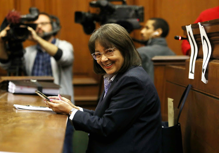 Patricia de Lille in the Cape Town High Court on Monday in the latest installment of her drawn-out battle with the Democratic Alliance