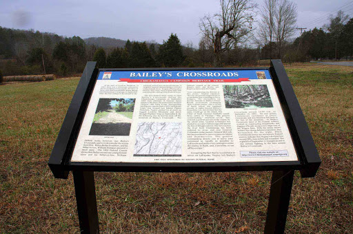 At the base of Lookout Mountain, in 1863, there was a crossroads community known as Bailey's Crossroads. All three of these areas had considerable action during the Chickamauga Campaign in...