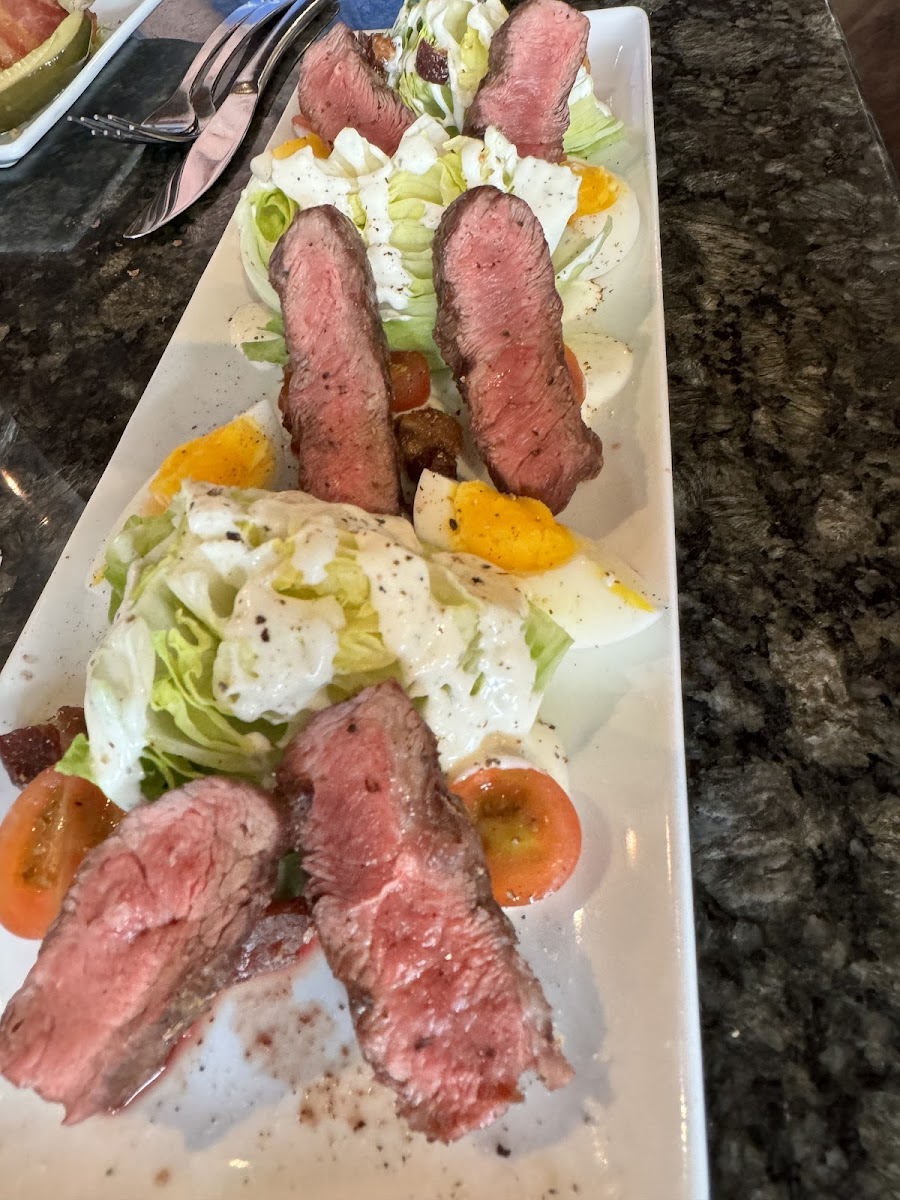 GF steak wedge salad