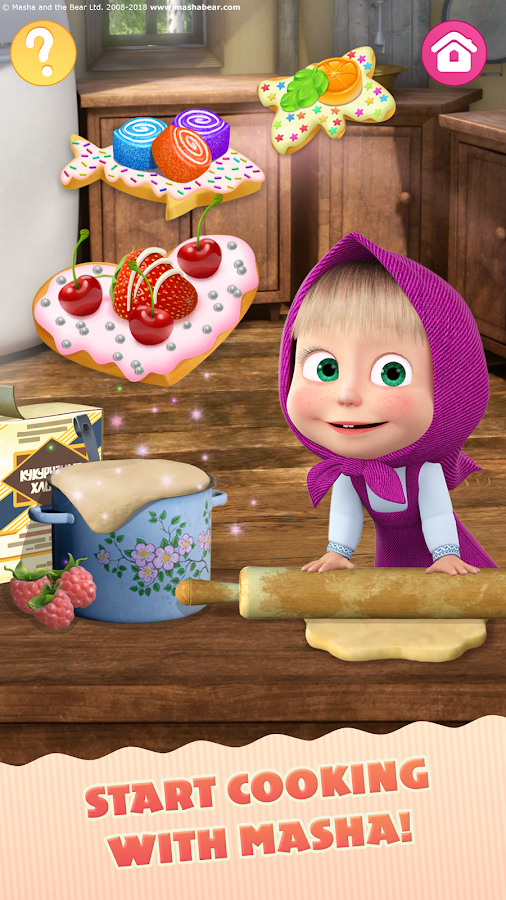   Masha and the Bear Child Games: Cooking Adventure- 스크린샷 