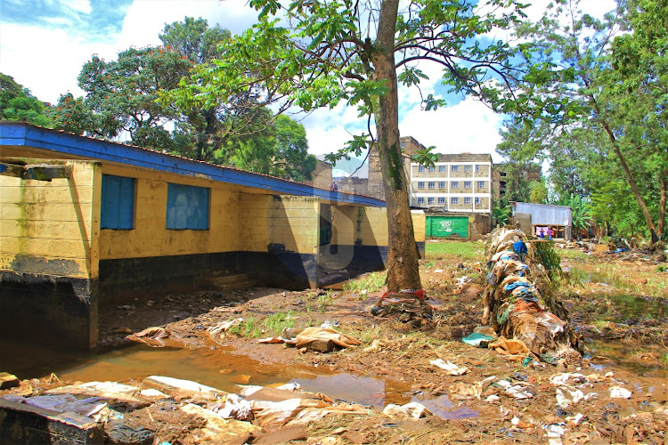 A classroom at Mathare North Primary School in Ruaraka Constituency after heavy rainfall pounded Nairobi Thursday night, May 3, 2024.