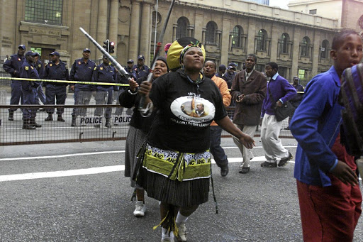 'MaMkhize' stood behind Zuma during his rape trial.