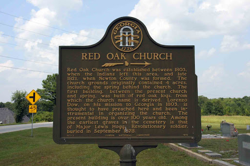 Red Oak Church was established between 1803, when the Indians left this area, and late 1821, when Newton County was formed. The church grounds originally contained 4 acres, including the spring...