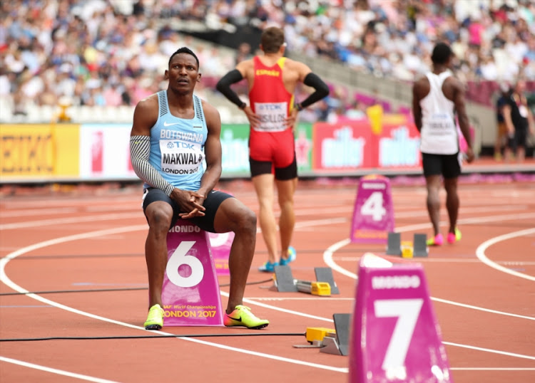 Isaac Makwala of Botswana in the heats of the men's 400m during day 2 of the 16th IAAF World Athletics Championships 2017 at The Stadium, Queen Elizabeth Olympic Park on August 05, 2017 in London, England.